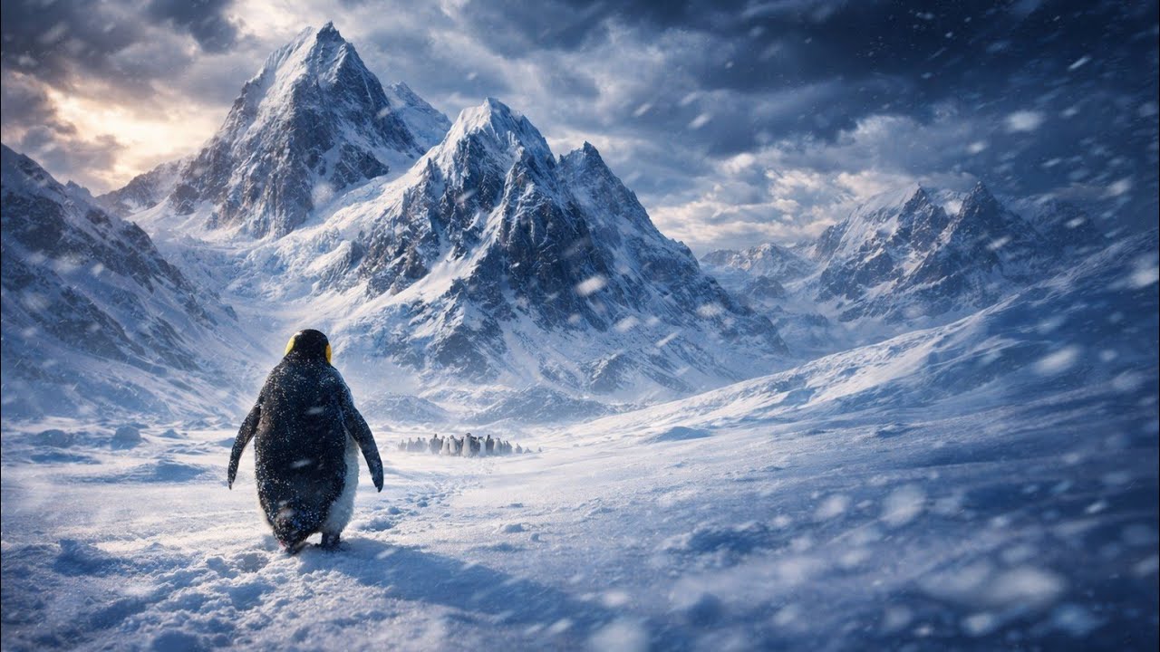 Why did this penguin leave his team ?এই পেঙ্গুইনটি কেন তার দলকে ছেড়ে দিল ?