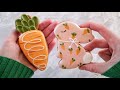 How to decorate bunny and carrot cookies for Easter | Розпис Великодніх пряників