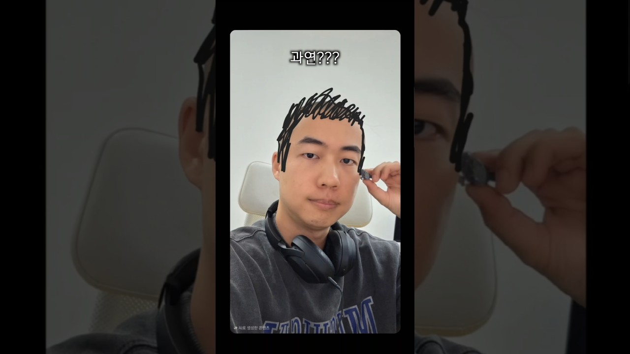 갤럭시 s25 AI 머리 그리기 ㅋㅋㅋ