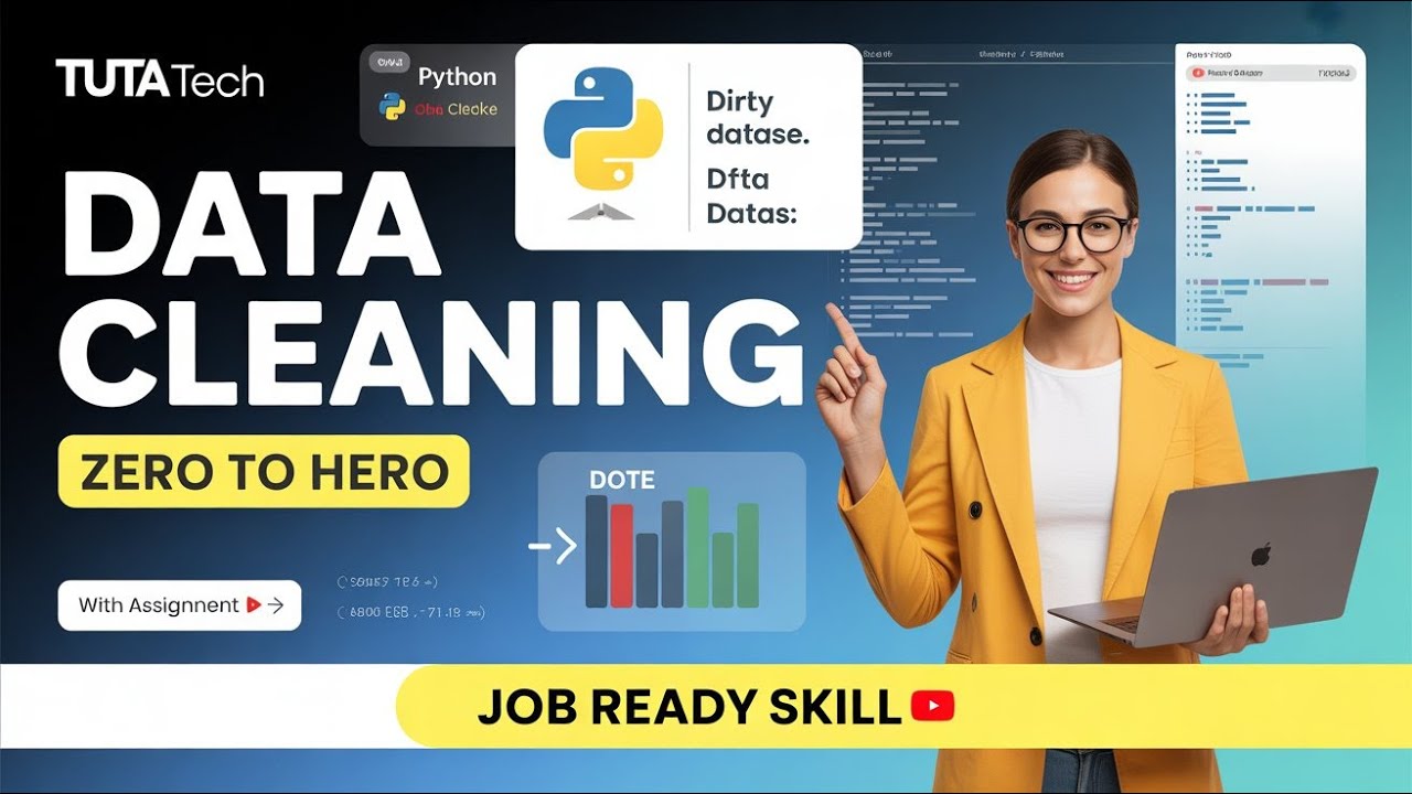 Data Cleaning & Preprocessing from Zero to Hero 🔥 | With Assignment | Tuta Tech