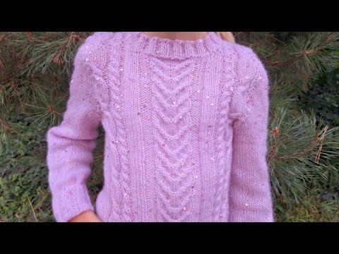 Узор спицами для