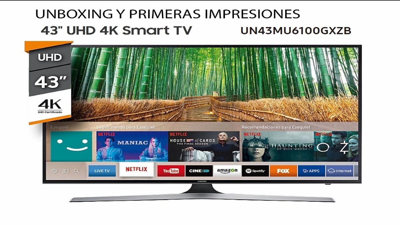 Smart TV Samsung 43 MU6100 unboxing y primeras impresiones