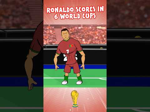 Ronaldo scores in 6 World Cups🏆 #worldcup #ronaldo #football