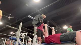 185 LB Bench Press for 10 reps