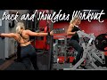 BACK AND SHOULDERS WORKOUT // DEFINED & SCULPTED!