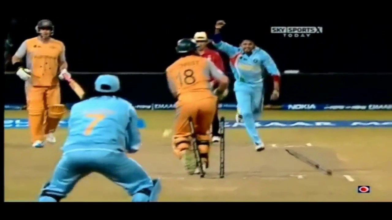 sreesanth best wicket in cricket history YouTube