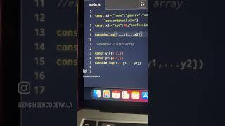 Spread operator & rest parameter #engineercodewala #javascript #javascriptinterviewquestions