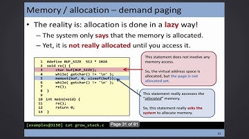 CSCI 3150 Lecture: Demand Paging and the Page Table (Nov 27)