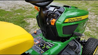 John Deere X758 Lawn Tractor Delivery and First Impressions