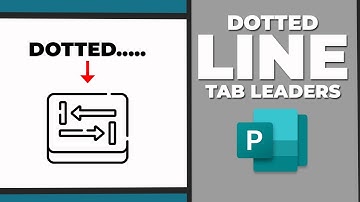 How to insert dotted line tab leaders in publisher
