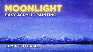 Stop Over blending Your Night Sky - 10 Min Acrylic Study