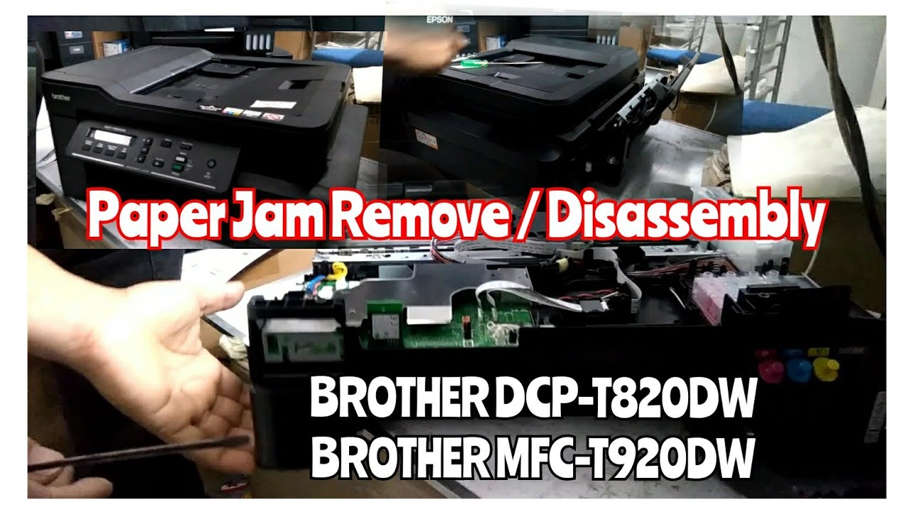 BROTHER DCP-T820DW / MFC-T920DW Series/ Disassembly / Remove Paper Jam ...