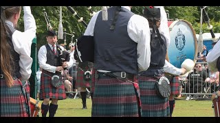 Police Scotland Fife Pipe Band at the 2023 Grade 1 UK Pipe Band Championships in Lurgan