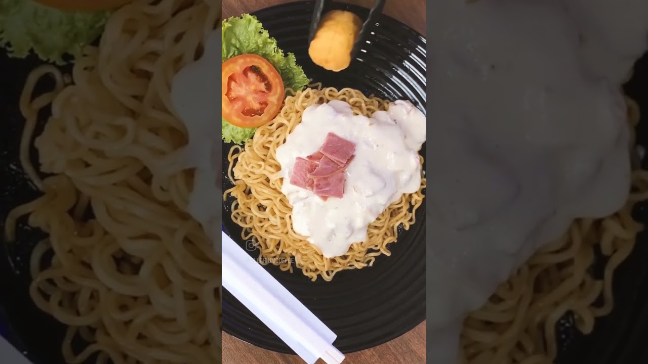 Ullarium Coffee Menu Presentation (Mie Goreng Carbonara)