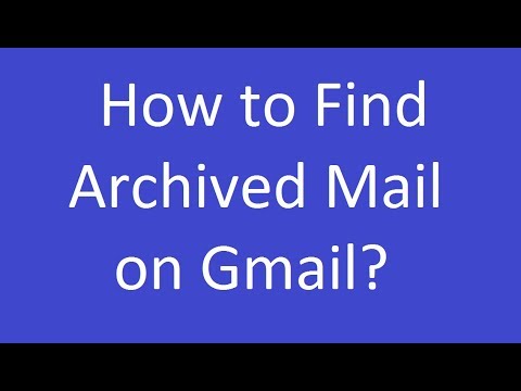 Hoe vindt u gearchiveerde e-mail in Gmail