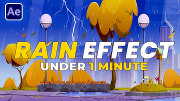 How to Create & Animate Rain with After Effects | EASY Tutorial