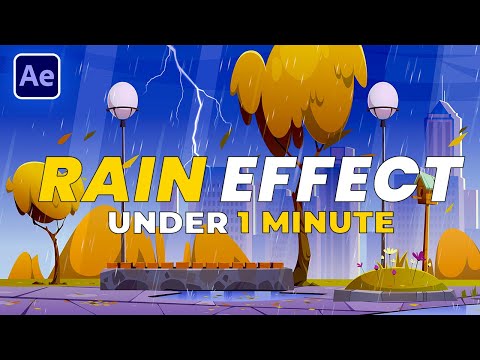 How to Create & Animate Rain with After Effects | EASY Tutorial