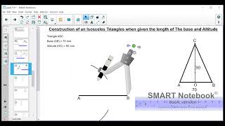 Construction of Isosceles Triangle