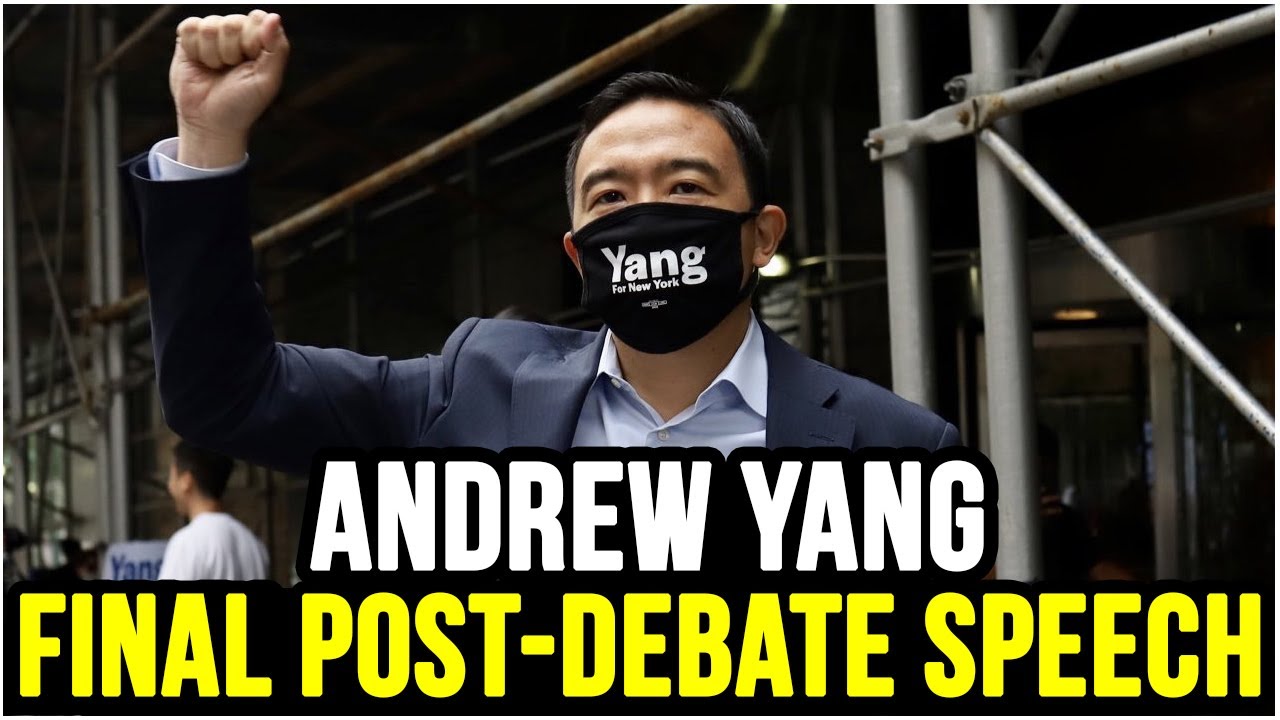 LIVE: Andrew Yang Final Post-Debate Speech | June 16th 2021