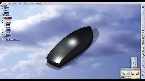 Mouse part 1 - Part Design / Generative Shape Design  - CATIA V5