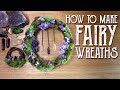 Crystal Wreath for Fairy Garden or Altar - DIY Mini Wreath Tutorial - Magical Crafting - Witchcraft