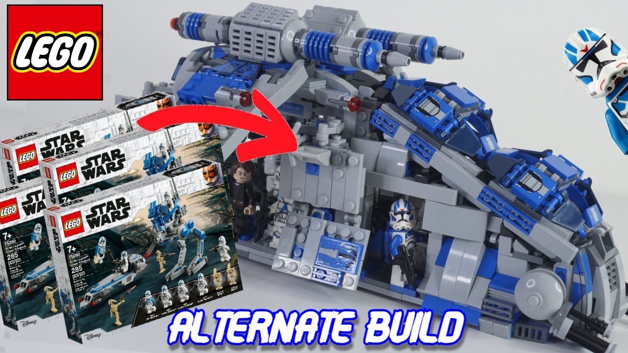 CAÑONERA de la REPÚBLICA LEGIÓN 501 | Construcción Alternativa Set 75280 Soldados Clon Legión 501