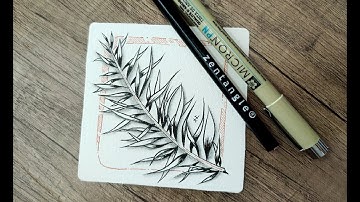 Easy Zentangle Verdigogh Drawing Tutorial【简单禅绕画基础教学】马来西亚画家：牛牛画廊