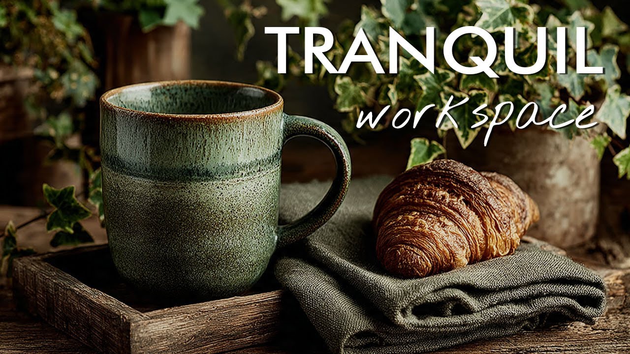 Tranquil Workspace Jazz 🌿 Smooth Café Music for Productivity