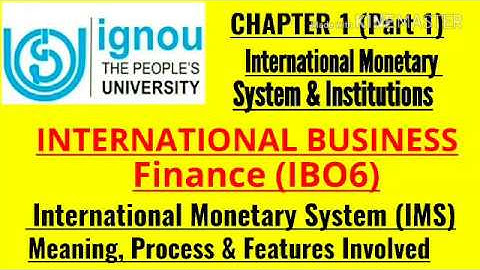 IGNOU- MISSION 70 %: M.COM IBO 6 CHAPTER 1 (PART 1) JUNE TEE EXPECTED Q&A