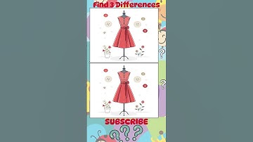 Can You Find the 3 Differences? #163