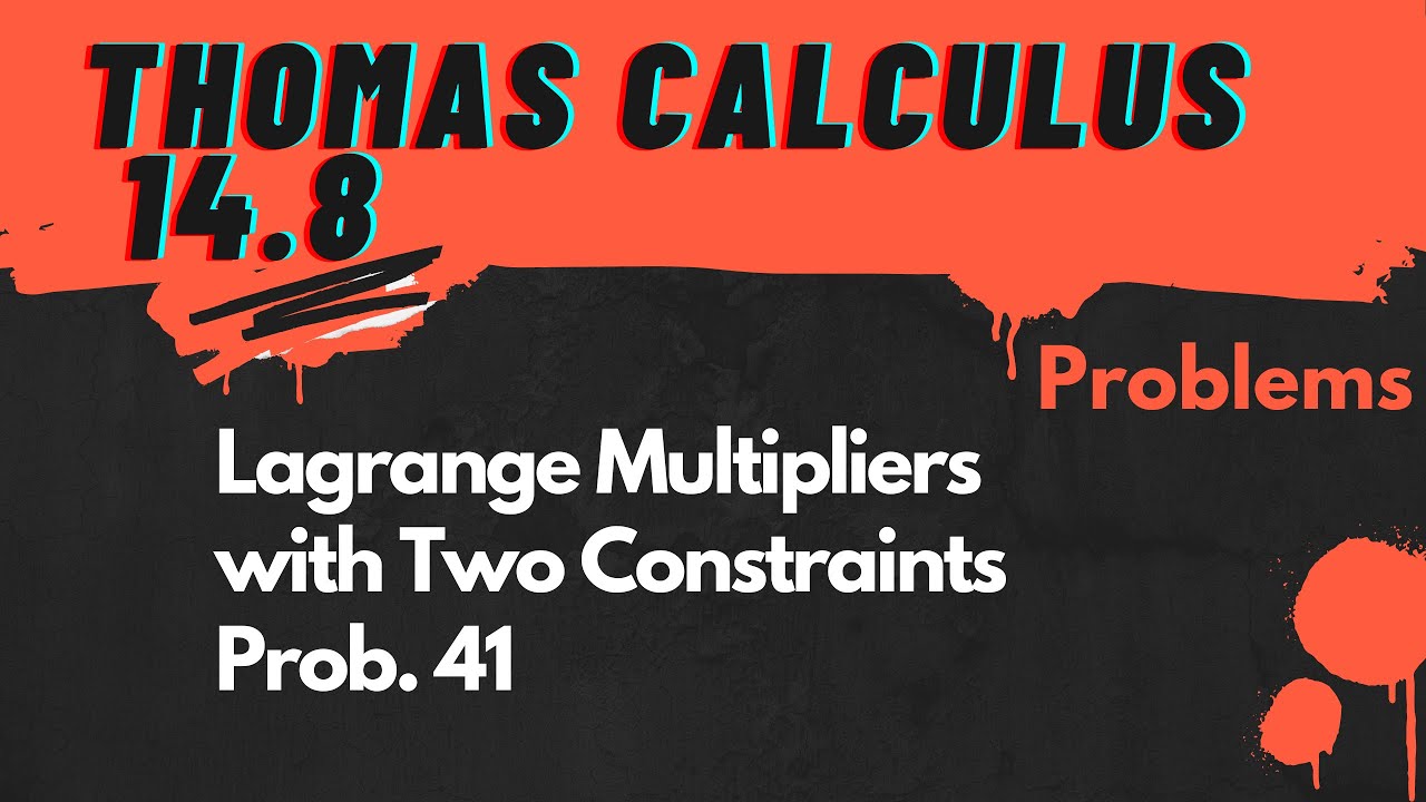 Calculus 2 Thomas 14.8 Problem 41 - YouTube