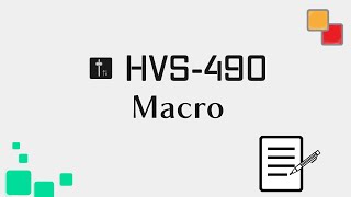 【Tutorial】HVS-490 Video Switcher｜Macro
