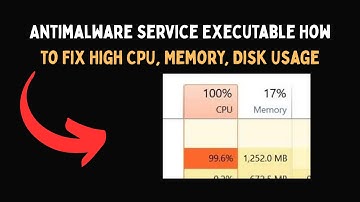 Antimalware Service Executable How to Fix High CPU, Memory, Disk Usage