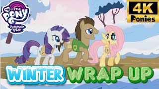 My Little Pony Friendship is Magic Winter wrap up
At the Golden Oak Library before dawn, Twilight Sparkle awakens with excitement and prepares to partake in Winter Wrap Up Day, a local annual event where the community manually changes the season from winter to spring. When Spike asks why they dont clear out winter with magic like in Canterlot, Twilight explains that Ponyville was founded by Earth ponies, and as such, no magic was ever involved. Twilight finishes preparing and heads outside, only to find that the sun has yet to rise.
Winter Wrap Up is the eleventh episode of the first season of My Little Pony Friendship is Magic. In this episode, Twilight Sparkle wants to participate in Ponyvilles annual winter clean-up but struggles to find a suitable role.
The scene where Rainbow Dash and the Pegasi clear winter clouds near the end of the episode reappears in Deep Tissue Memories, and the scene where Twilight Sparkle tries to help Applejack and the Earth ponies move snow reappears in Harvesting Memories. My Little Pony Friendship is Magic Winter wrap up