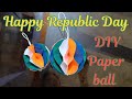 Diy paper honeycomb  ball  simple paper ball  diy  how to make easy paper honeycomb ball