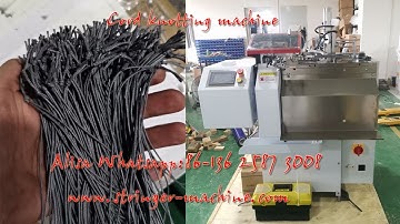 Automatic Paper Air Freshener Stringing Knotting Machine with Elastic Cord