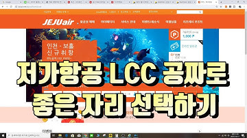 저가항공 좌석 공짜로 좋은자리 선택 _ LCC