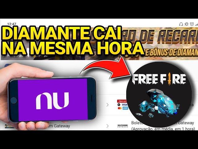 🔴COMO RECARREGAR DIAMANTES PELA CONTA NUBANK!