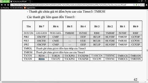 PIC18F4520   Timer3 hướng dẫn và tạo xung 50hz