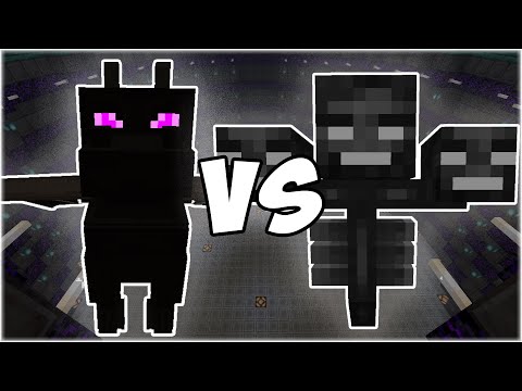 Ender Dragon vs Wither - Minecraft Mob Battle