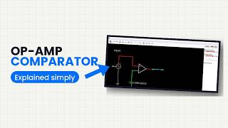 Op-amp comparator explained (Falstad Circuit Simulator)