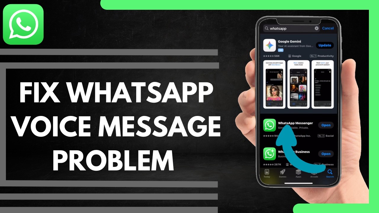 How To Fix WhatsApp Voice Message Problem On iPhone - YouTube