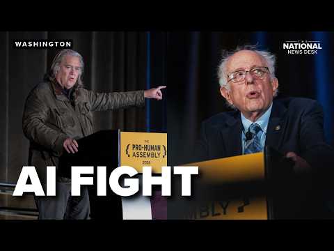 Steve Bannon & Bernie Sanders team up to fight AI?