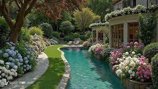 Workday Flow In Garden With Cozy Jazz | Soft Jazz Melody Comfort Playlist For Reading, Relaxing