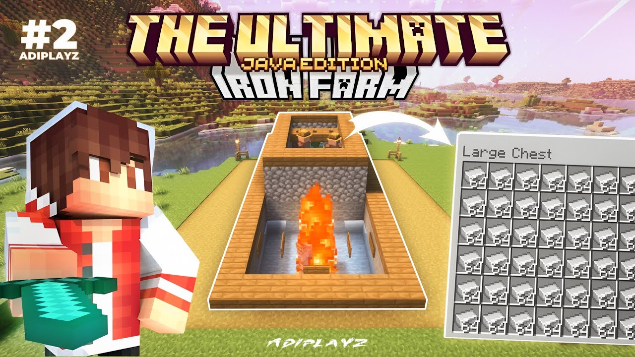 I Made an ULTIMATE AUTOMATIC IRON FARM In My World 🤯🔥 #02 - YouTube