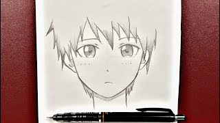 Anime drawing for beginners | how to draw anime boy step-by-step