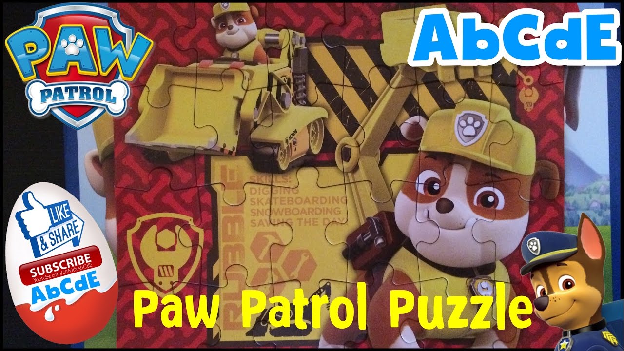 Paw Patrol Puzzle | Rubble