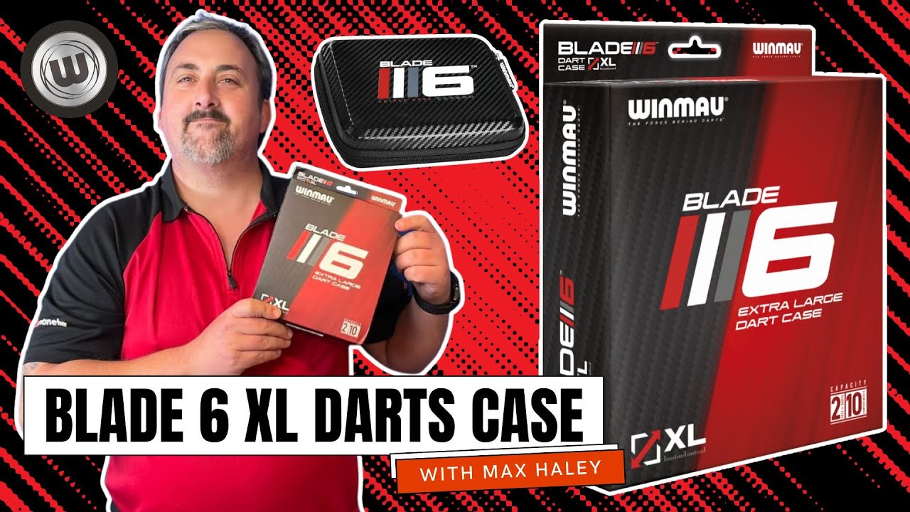 WINMAU BLADE 6 XL DARTS CASE REVIEW WITH MAX HALEY YouTube