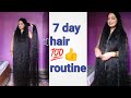 Monsoon 7 day hair routine for long and silky shiny strong hair mrdvlogsuttrakhand