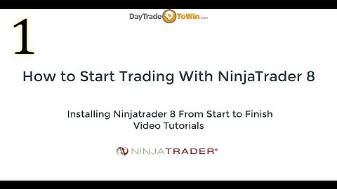 NinjaTrader 8 How To Download NInjatrader From Start to Finish Video Tutorials Part 1